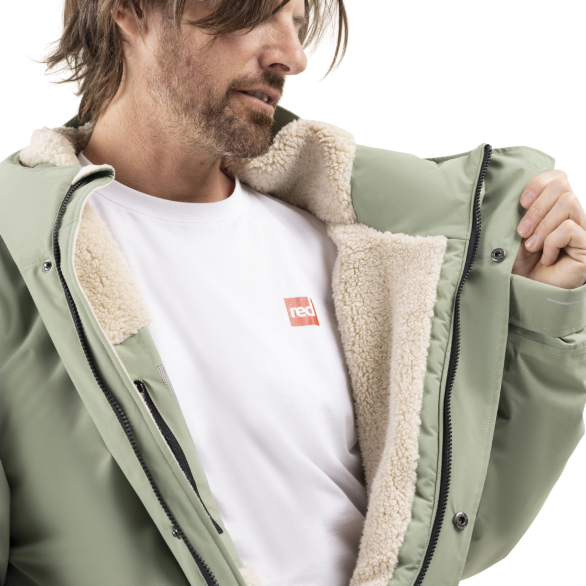2026 Red Paddle Co Unisex EVO Pro Slimline Parka 002-009-006-035 - Sage Green